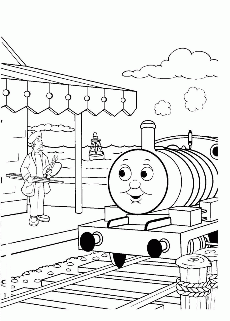 Thomas-Train-Coloring-Page | COLORING WS