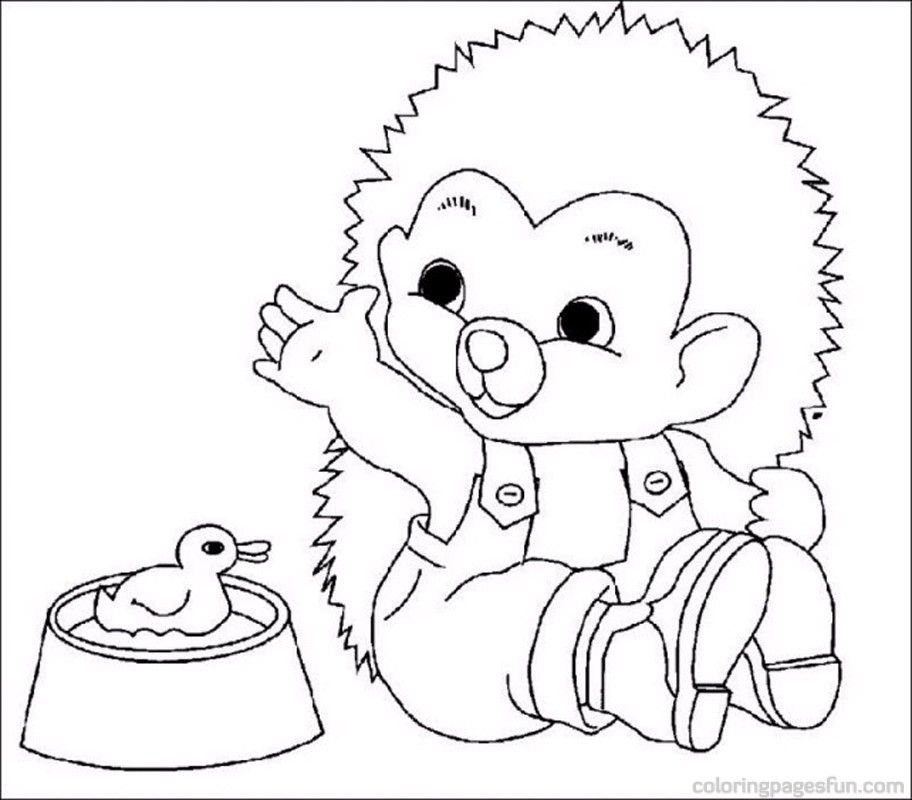 Hedgehogs Coloring Pages 5 | Free Printable Coloring Pages 