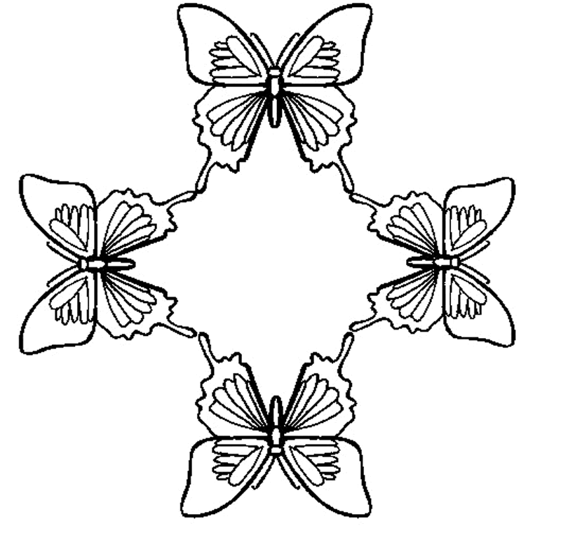 Large Selection Of Free Butterfly Coloring Pages From 