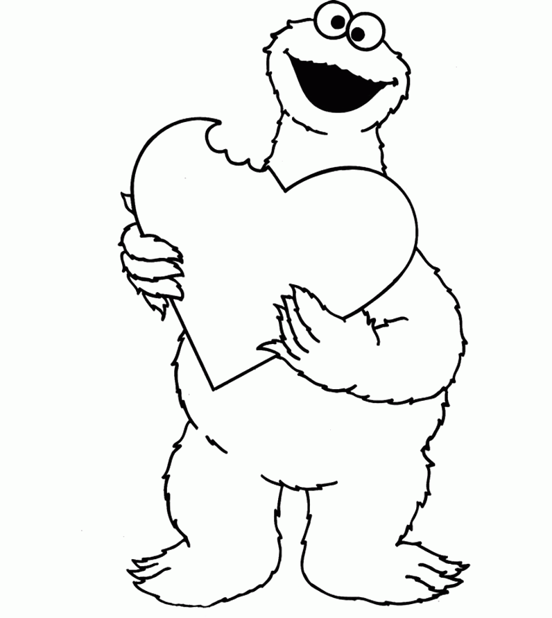 Tos Previniendo Cookie Monster Coloring Pages 700 X 817 99 Kb Jpeg 