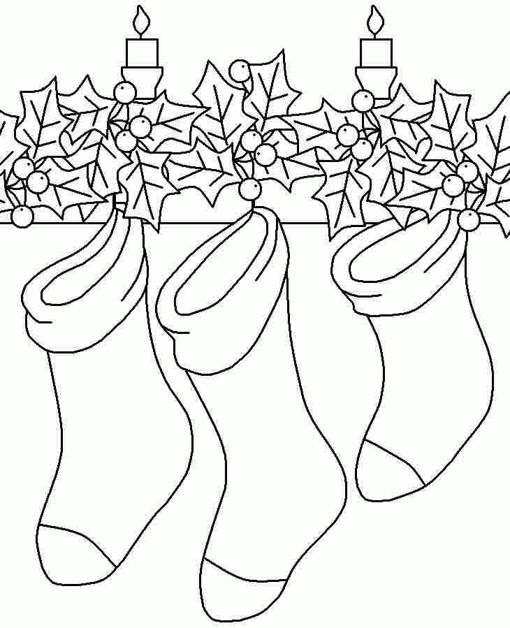 Download 285+ Stockings Full Of Christmas Presents Coloring Pages PNG