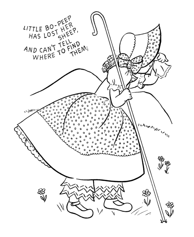 These Nursery Rhymes Lyrics And Text Coloring Pages Are Intended 