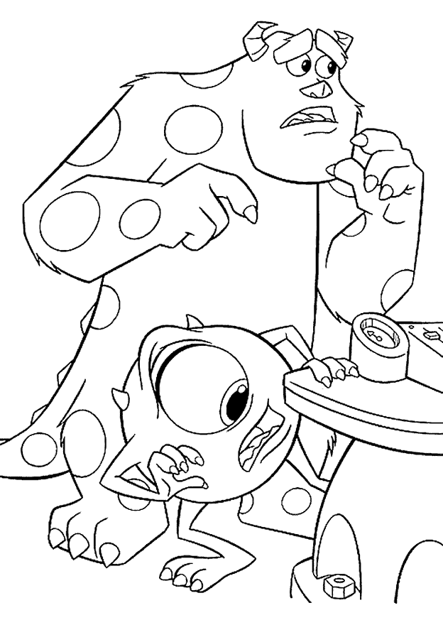 Monstros Colouring Pages (page 3)
