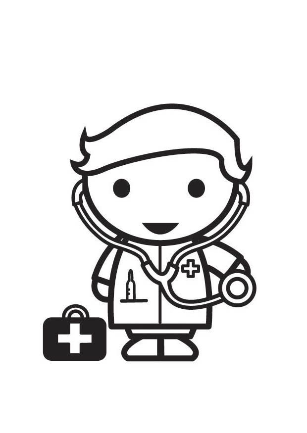 Coloring page Doctor - img 18184.