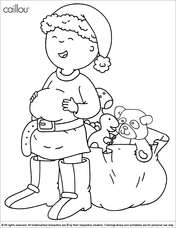 Caillou Coloring Page In The Coloring Library - Coloring Home