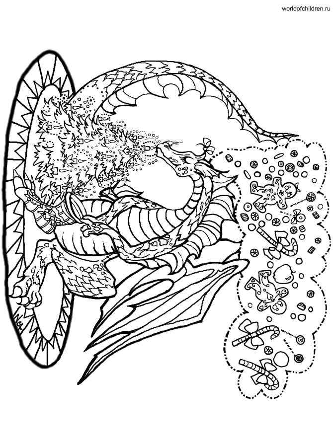 Dragons coloring pages 261 / Dragons / Kids printables coloring pages