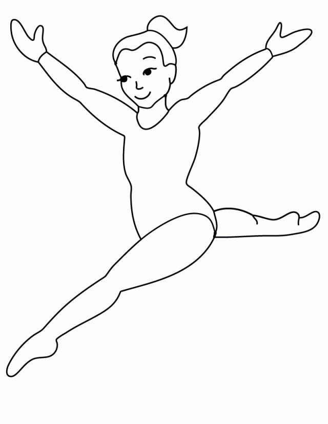 Gymnastics Coloring Pages For Kids Coloring Pages For Adults 
