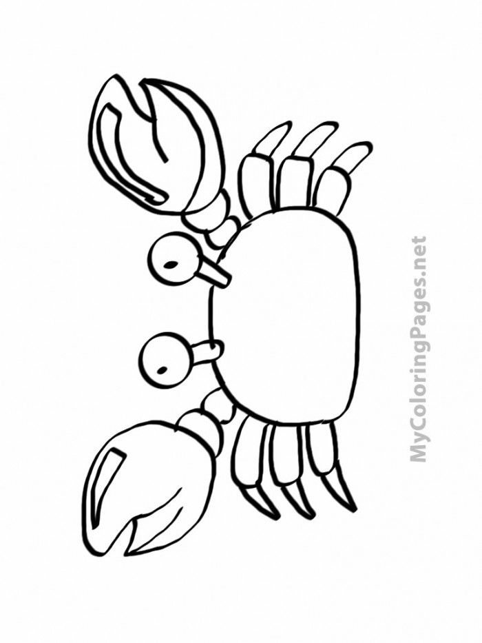 Crab Coloring Pages To Print