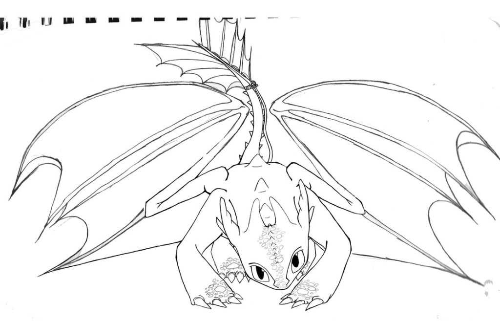 Download How To Train Your Dragon Coloring Pages Toothless For Kids ...