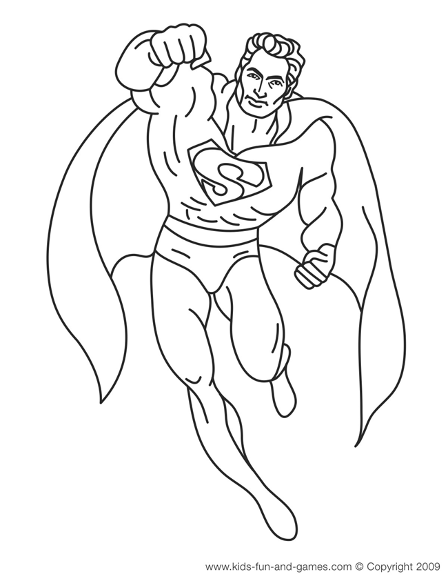 Superhero Drawing Contest! Superman coloring pages for kids 