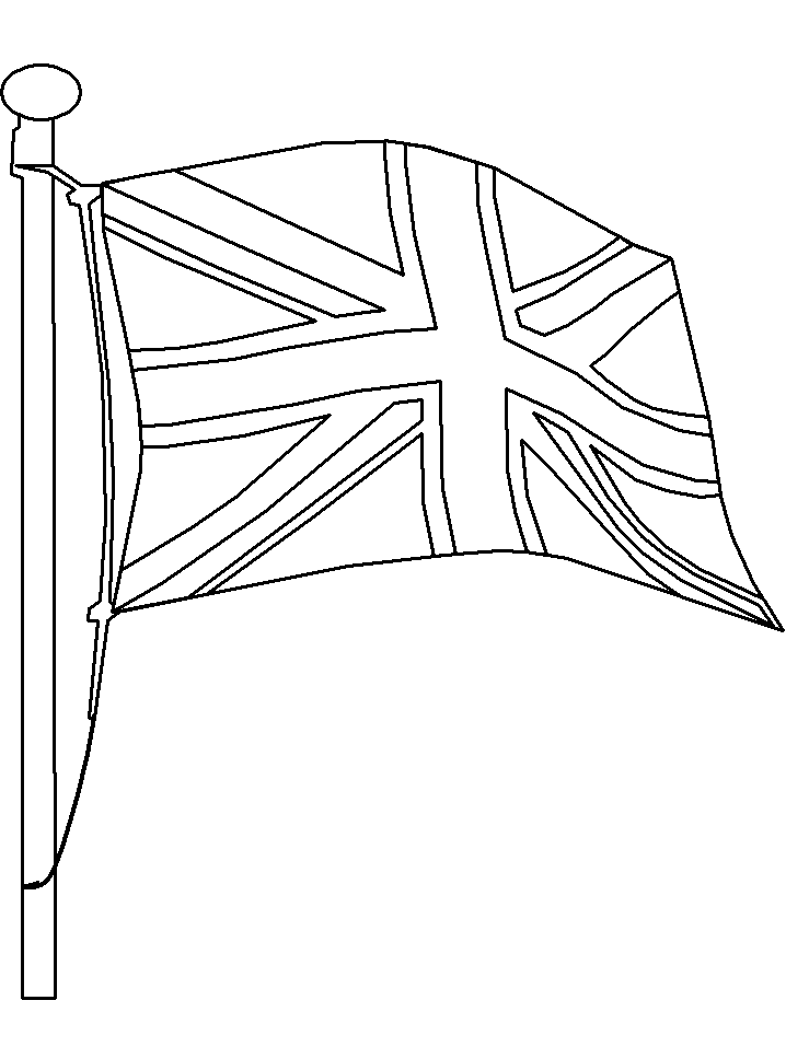 Flag Of England Coloring Page Coloring Home