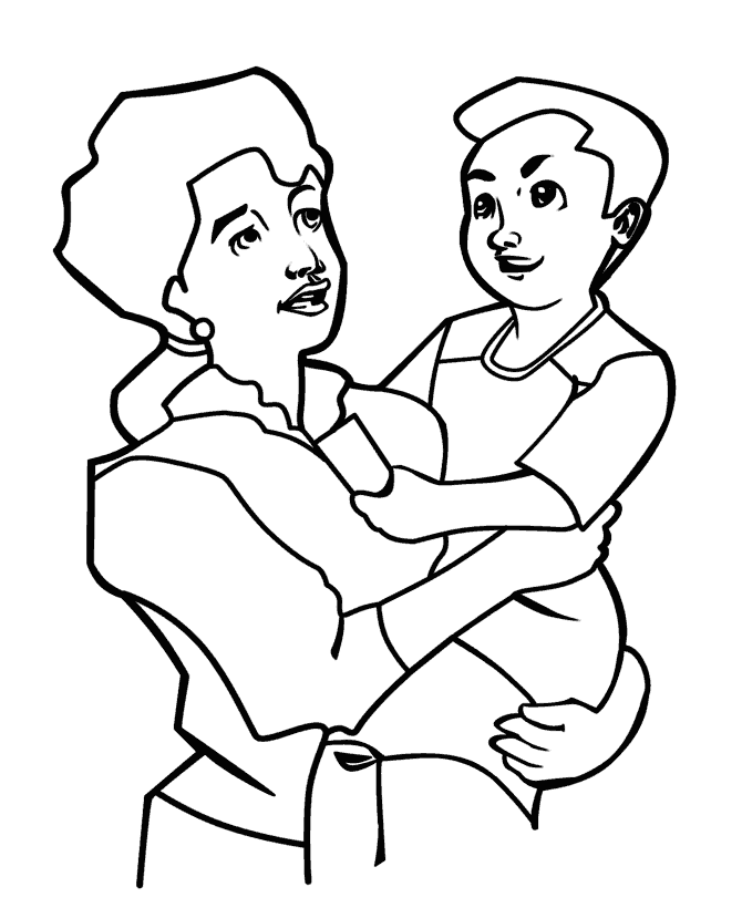 Mother's Day Coloring pages Free Printable Download | Coloring 