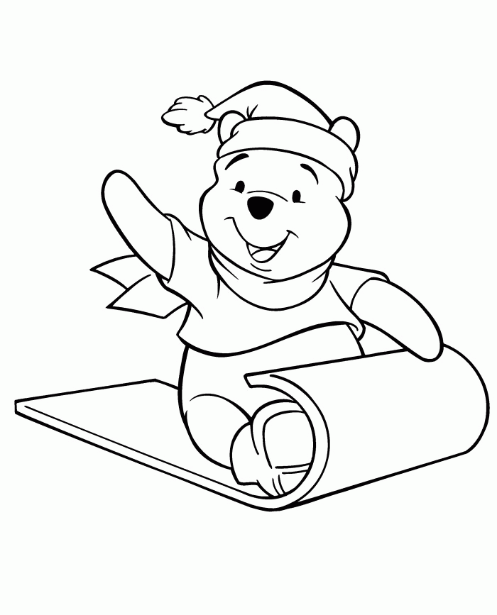 Winnie The Pooh Very Like Butterfly Beatifull Coloring Page 