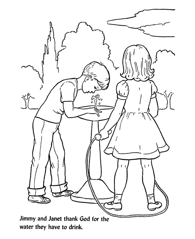 Sunday School Creation Coloring Pages