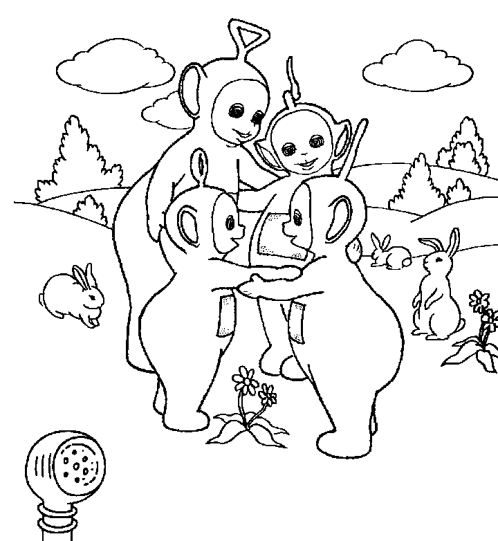 teletubbies para colorear Colouring Pages (page 2)