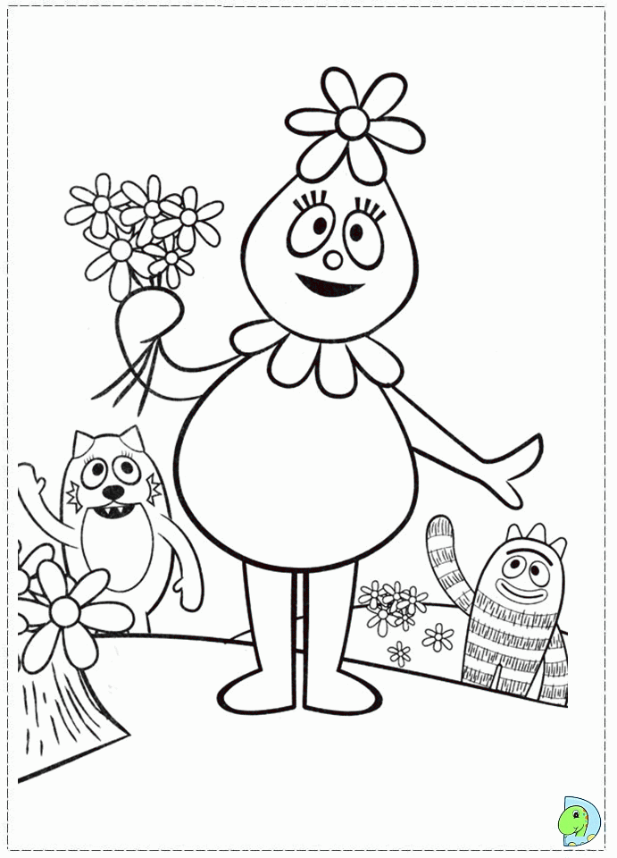 Yo Gabba Colouring Pages Tattoo