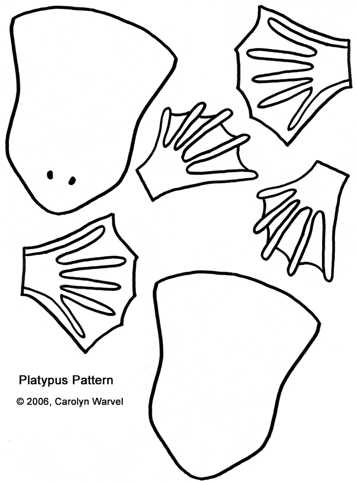 platypus baby coloring