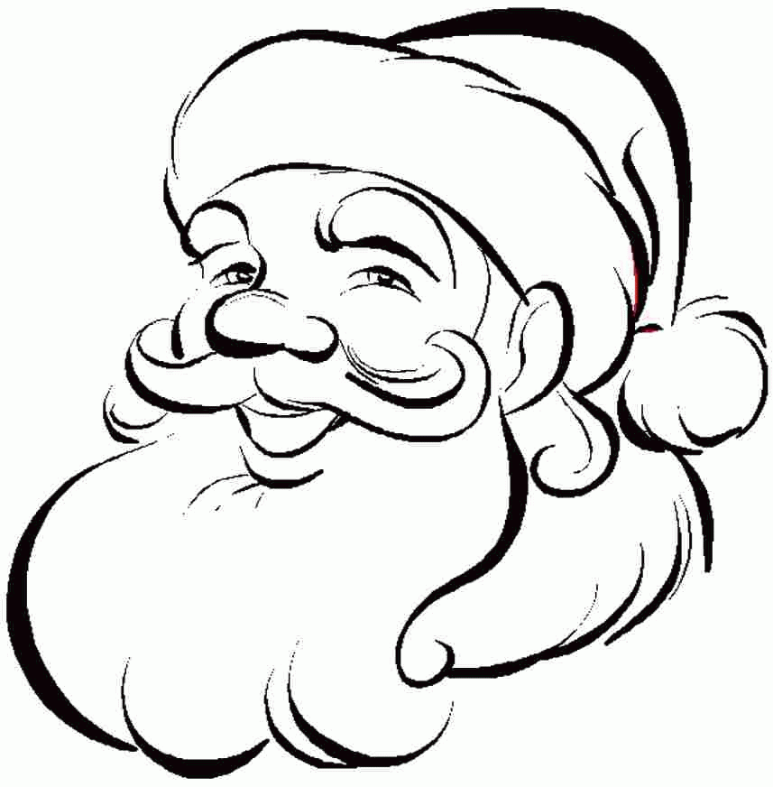 Printable Coloring Sheets Christmas Santa Claus For Boys & Girls 4610#