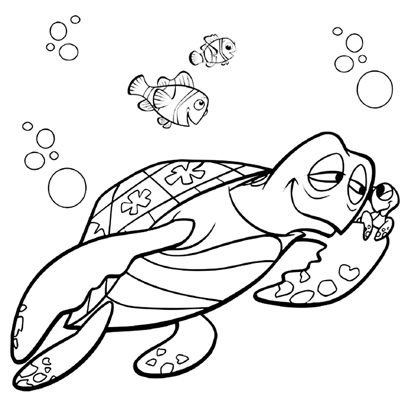 Nemo and lygwela Colouring Pages