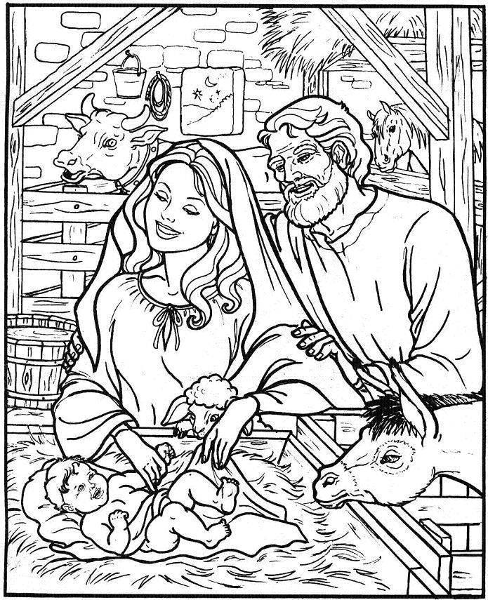 Nativity Coloring Page | coloring pages