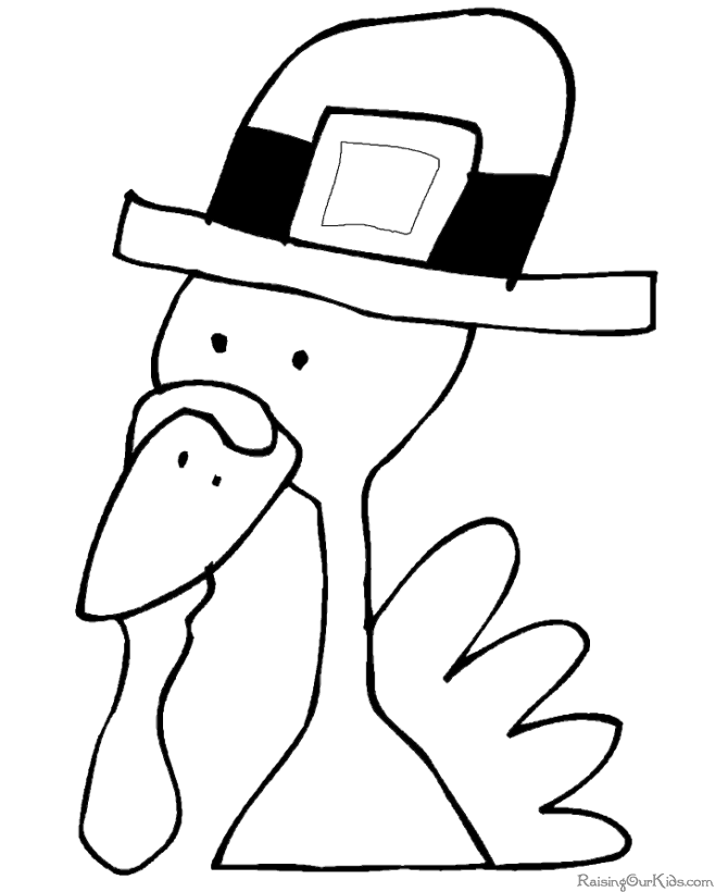 Free Preschool Coloring Page for Thanksgiving 010