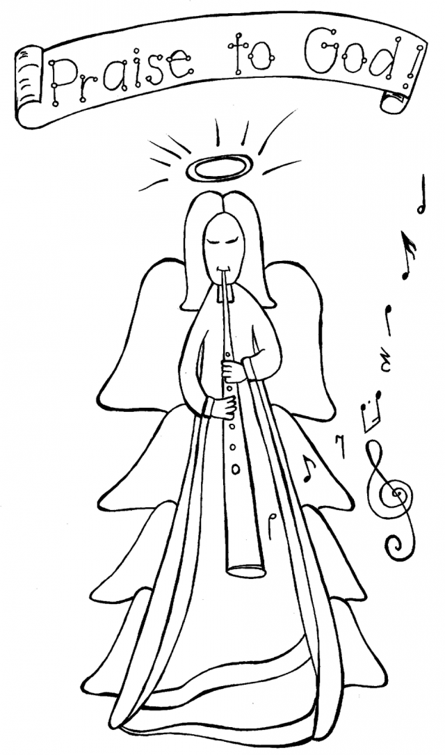 Disney Characters Christmas Coloring Pages Christmas Angel 178857 