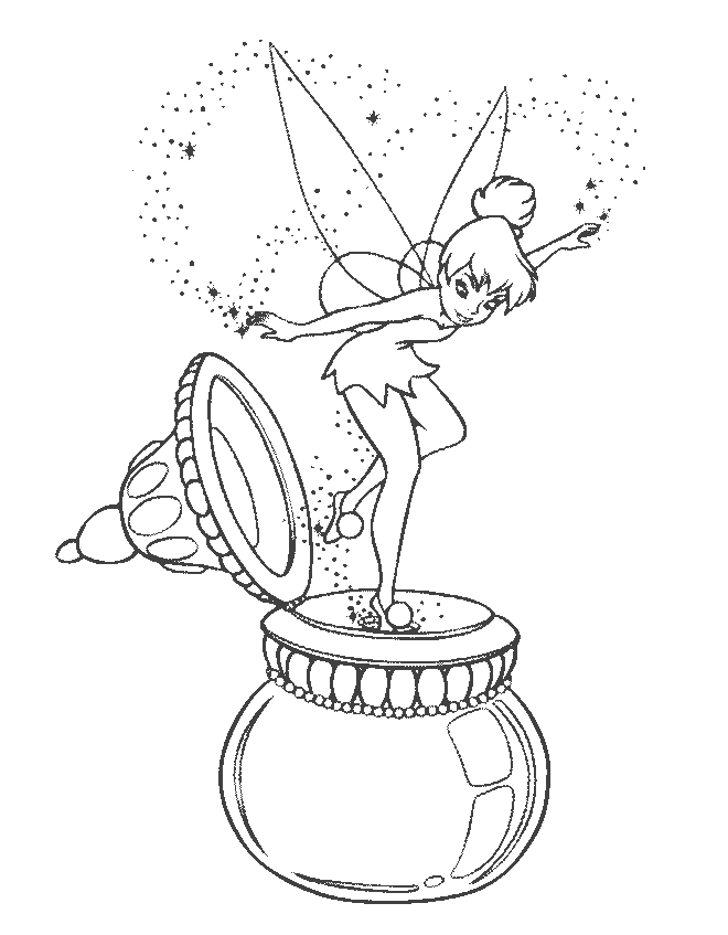 Tinkerbell Colouring Pages- PC Based Colouring Software, thousands 