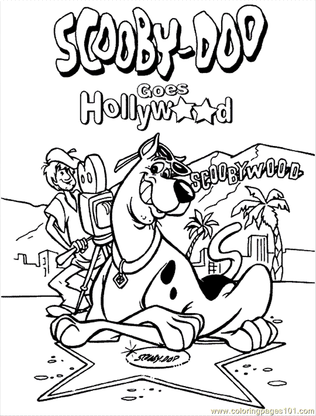 free printable scooby doo color pages | Printable Coloring Pages