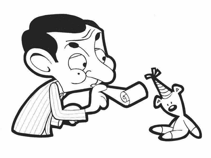 Mr Bean Cartoon Colouring Pages | HelloColoring.com | Coloring Pages