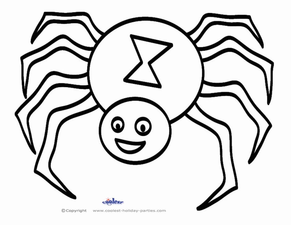 Spider Coloring Page Printable - Free Printable Templates