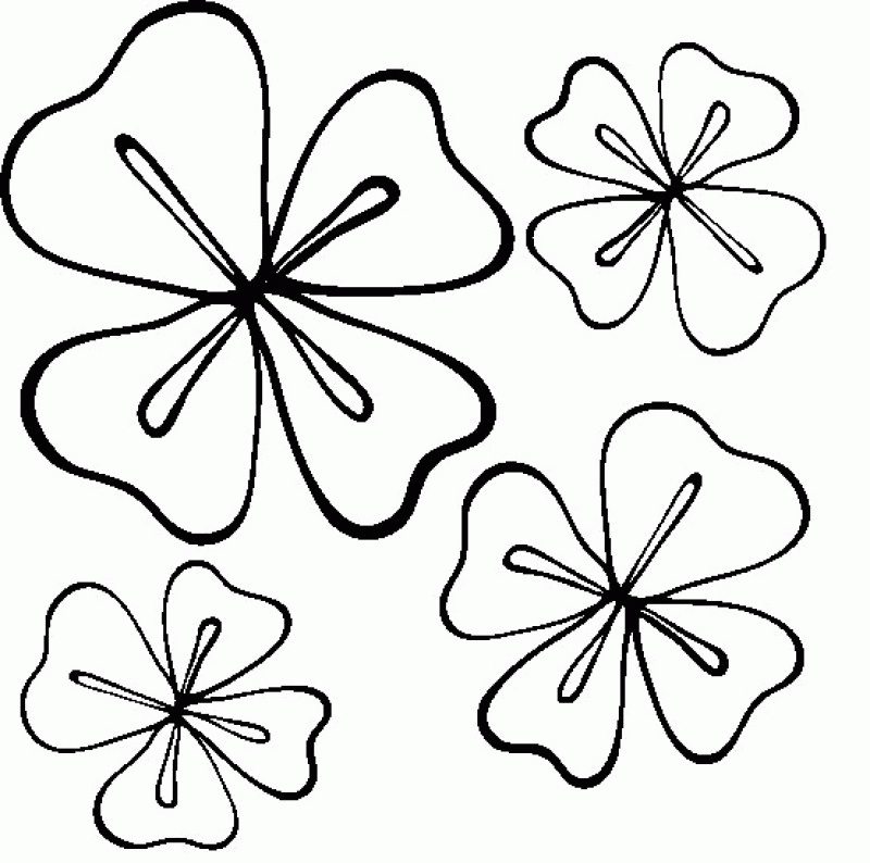 Four Leaf Clover That Beautiful Coloring Pages - Kids Colouring Pages
