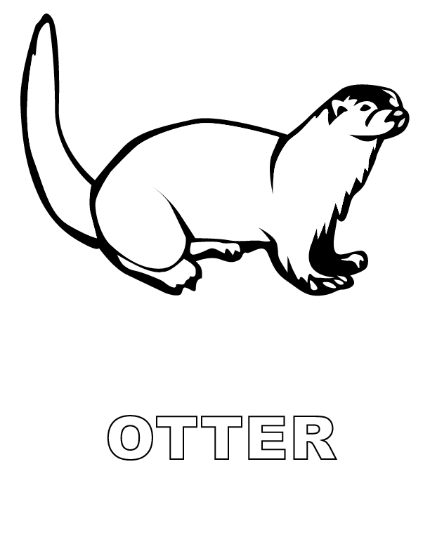 otter coloring pages 2014