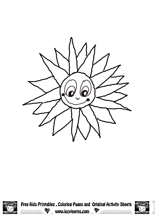 Printable Sun Coloring Pages - Coloring Home