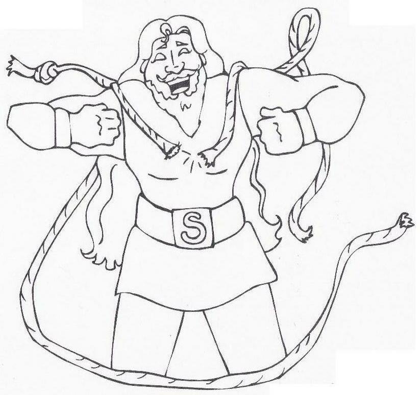 samson story Colouring Pages (page 2)