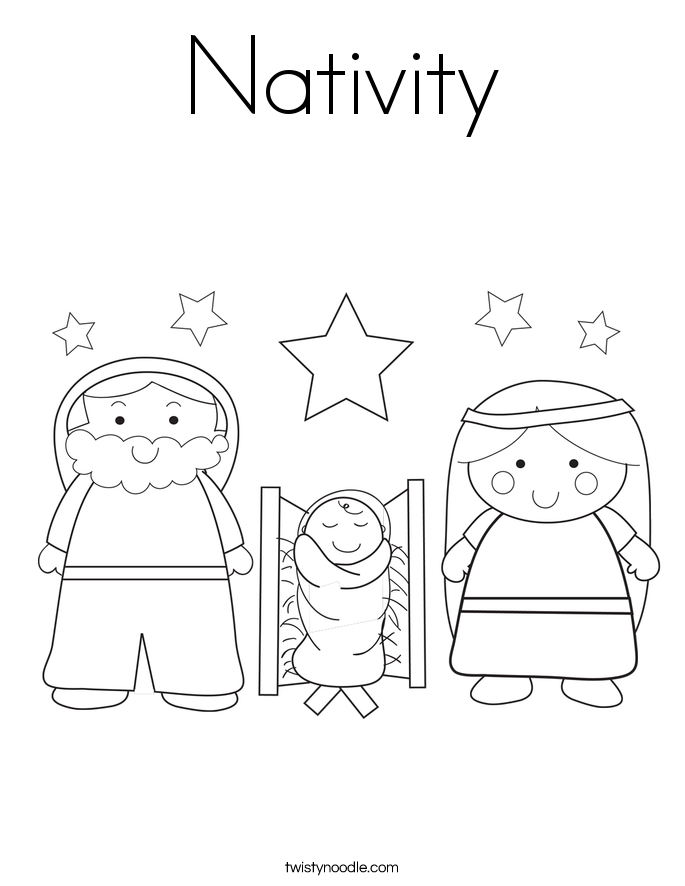 Pin Images Of Nativity Coloring Page Twisty Noodle Wallpaper on 