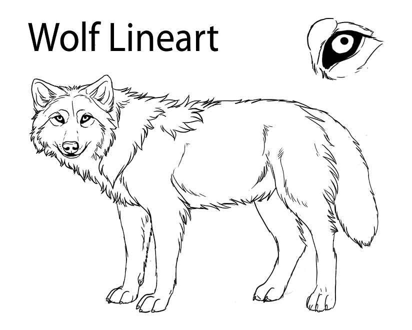 Wolfbane's Winter - lineart by Trish-