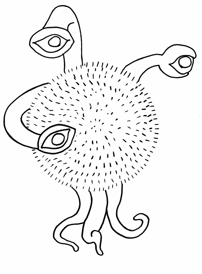 Three Eyes Coloring Pages Free : New Coloring Pages