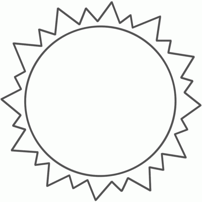 Coloring Page Of Sun