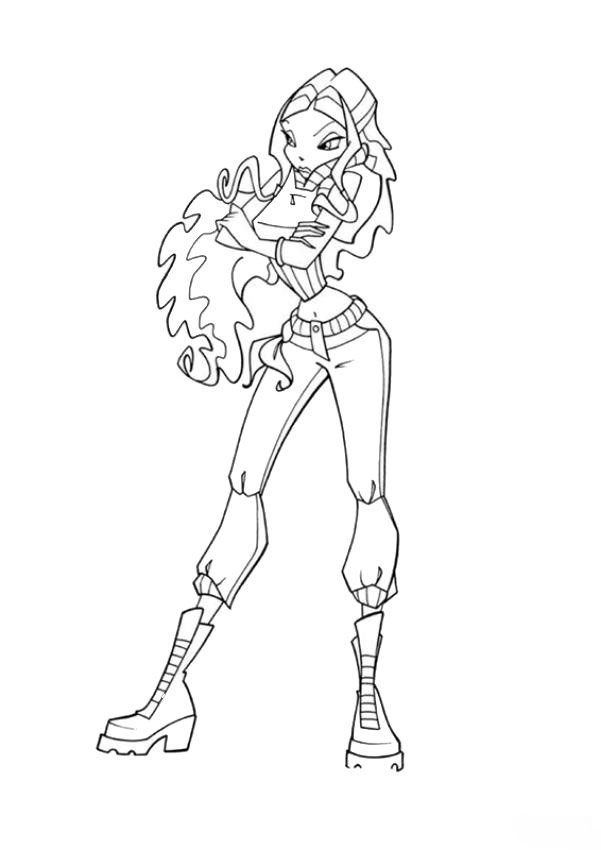 Kids Under 7: Winx Club Coloring pages
