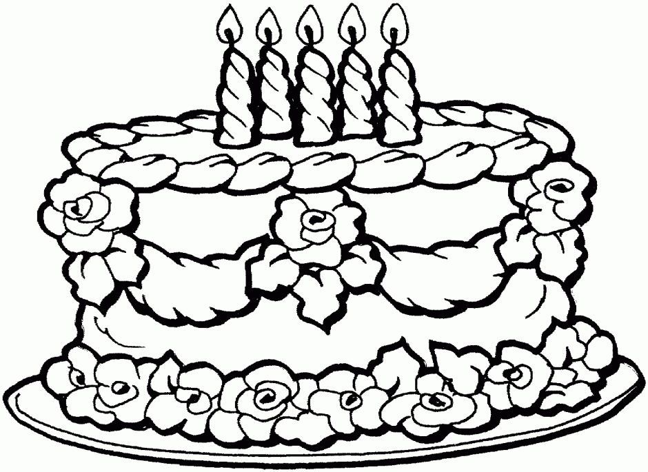 Happybirthday Coloring Page Cake Ideas And Designs 141418 Happy 