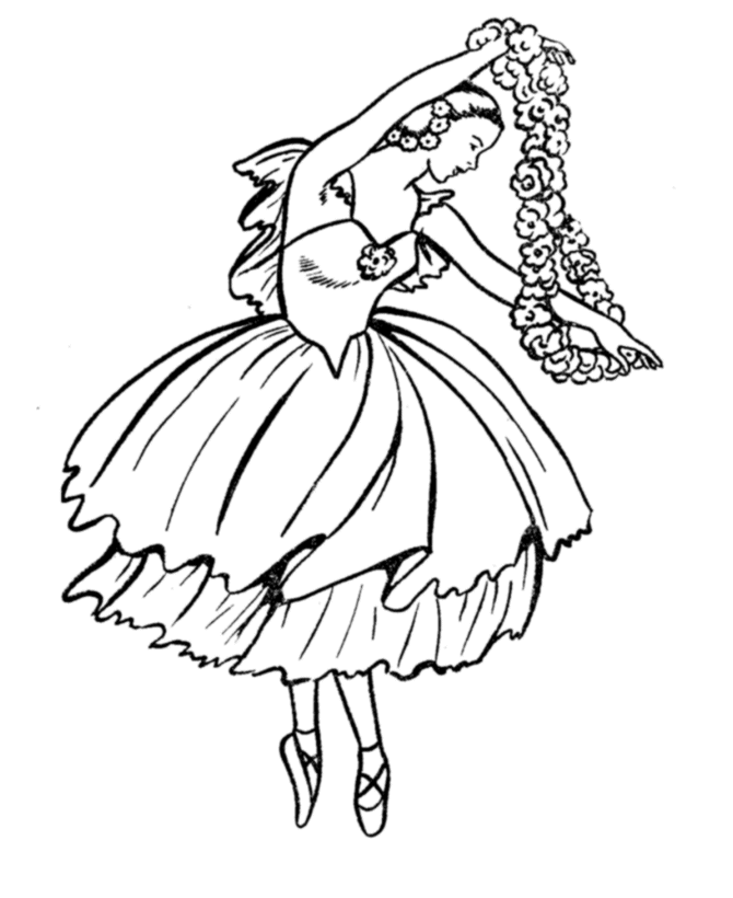Ballerina Coloring Sheet | Free coloring pages