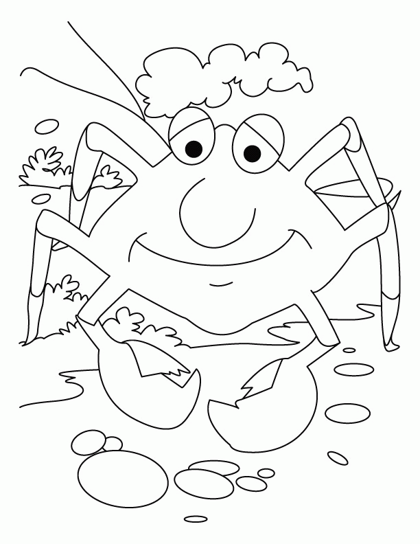 Crab, smile please coloring pages | Download Free Crab, smile 
