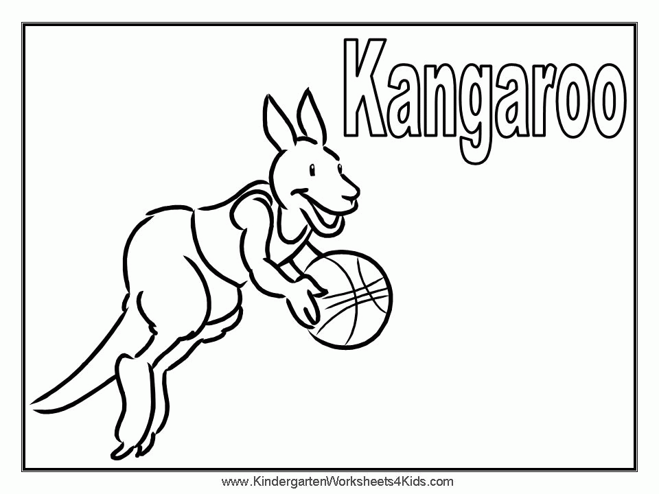 kangaroo coloring page : Printable Coloring Sheet ~ Anbu Coloring 