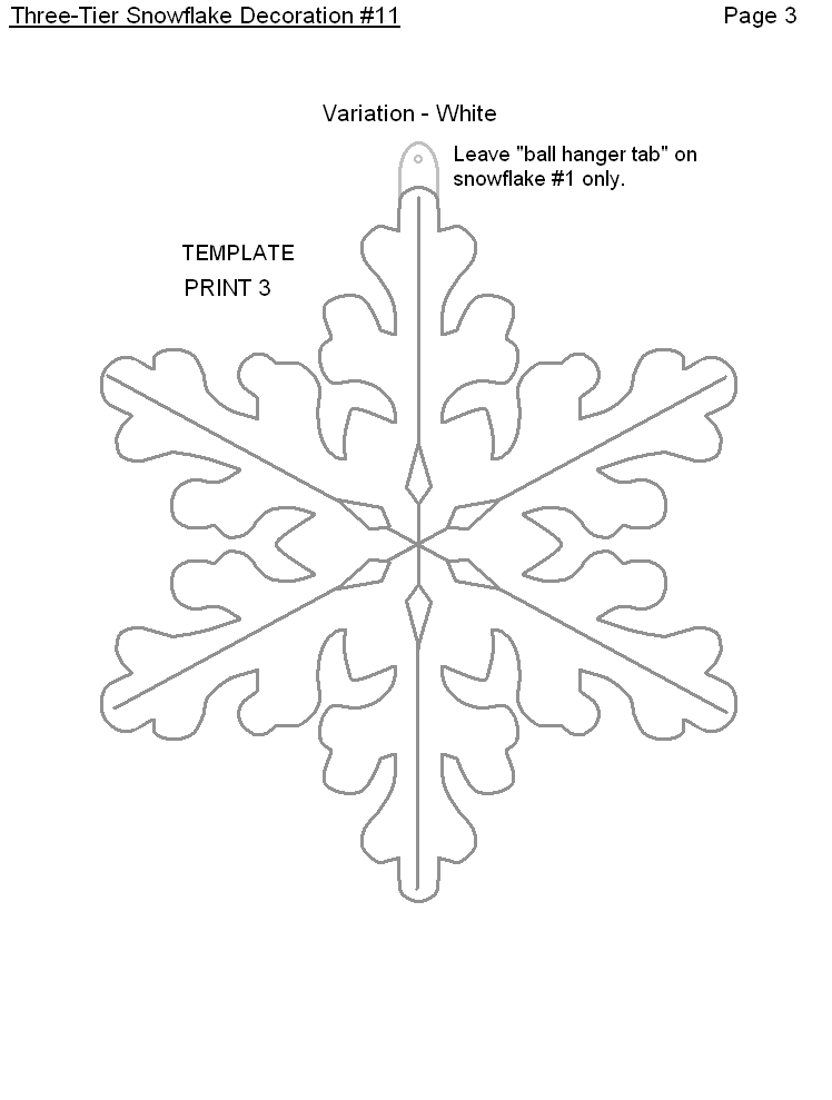 FREE Printable Paper Snowflake Templates - page 2
