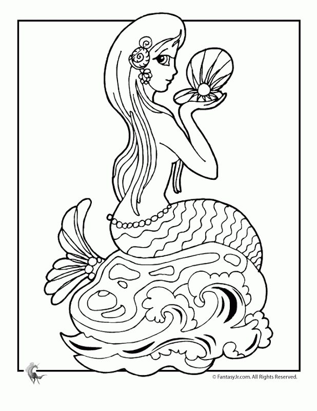 Coloring Pages Of Mermaids | Best Coloring Pages