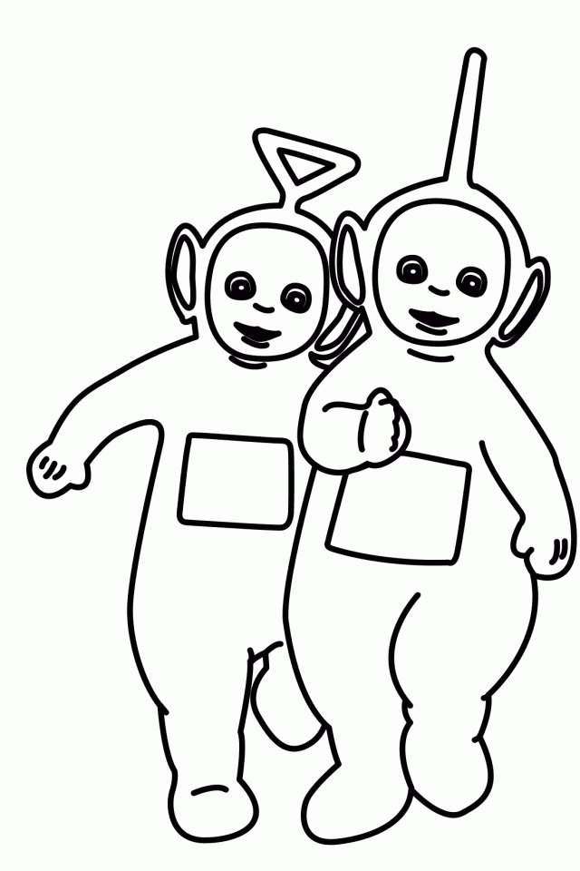 lala teletubie Colouring Pages