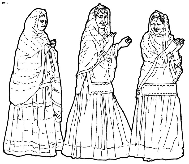 Folk Dances of India Coloring Pages, Top 20 Indian Folk Dance 