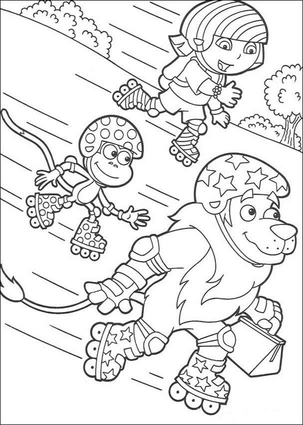 Nick Jr. Dora Coloring Pages