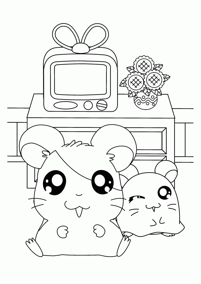 Pashmina and Penelope Coloring Page | Kids Coloring Page