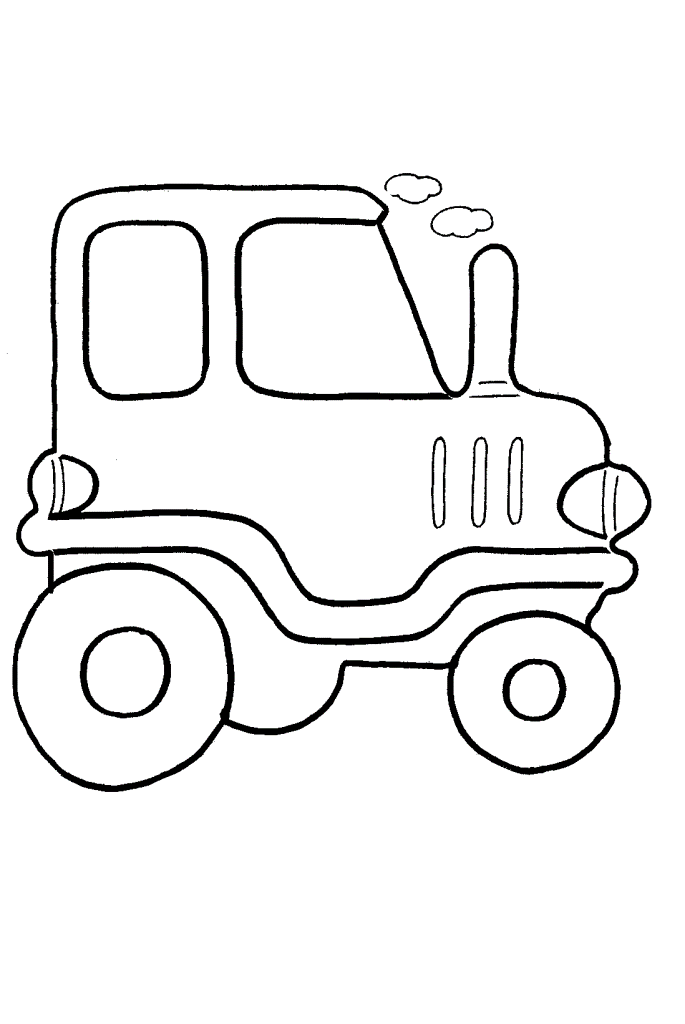 Free games for kids » Vehicle coloring pages for babies 20